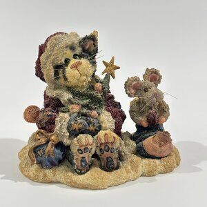 Boyd’s Bears & Friends Purrstone Collection SANTA CLAWS & NIBBLES 1999 No Box